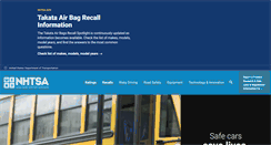 Desktop Screenshot of nhtsa.gov